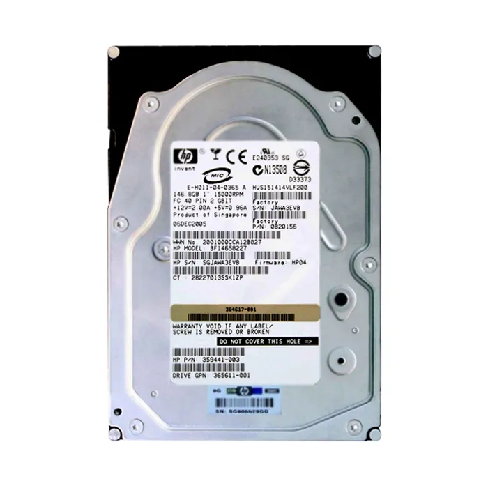 HP 359441-003 | 146GB 15000RPM Fibre Channel 2Gb/s Hot-Swappable 40-Pin 3.5-inch Hard Drive for StorageWorks Refurbished - Hewlett-Packard (ou HP en abrégé) refurbished available on Gotodirect