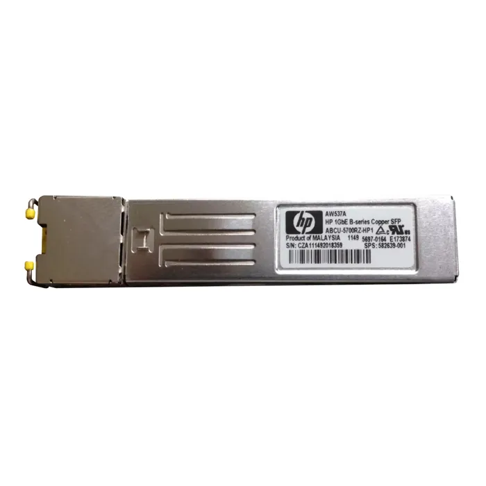 HP 582639-001 | B-Series 1Gb/s 1000Base-T Copper-Mode RJ-45 Connector SFP (mini-GBIC) Transceiver Module Refurbished - Hewlett-Packard (ou HP en abrégé) refurbished available on Gotodirect