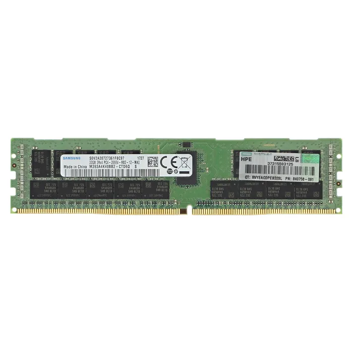 Buy HP 840758-091 | 32GB DDR4-2666MHz PC4-21300 ECC Registered RDIMM CL19 2Rx4 1.2V 288-Pin Memory Module Refurbished - $388.88 HP 840758-091 | 32GB DDR4-2666MHz PC4-21300 ECC Registered RDIMM CL19 2Rx4 1.2V 288-Pin Memory Module Refurbished - Hewlett-Packard (ou HP en abrégé) refurbished available on Gotodirect