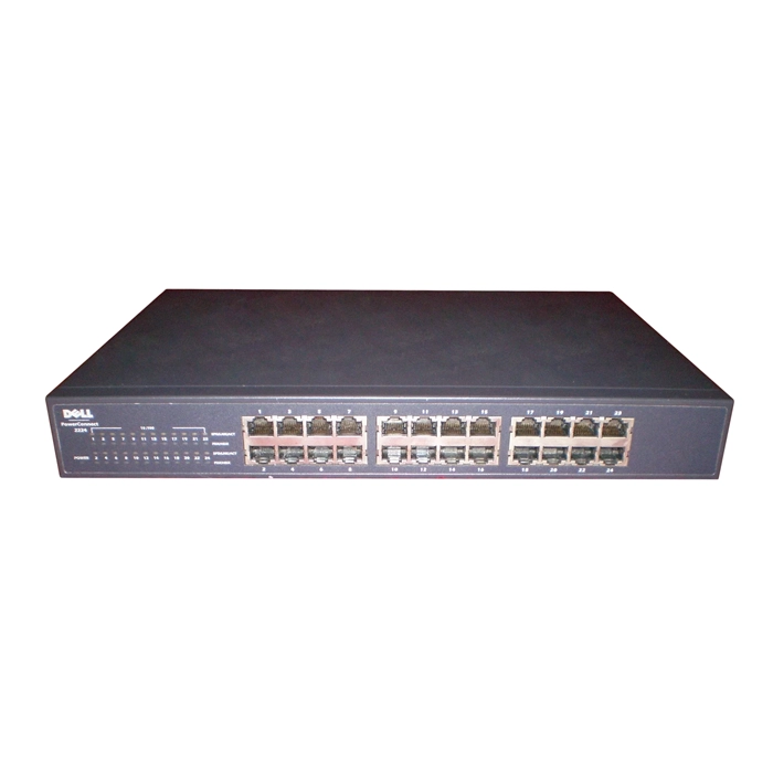 Dell XJ022 | PowerConnect 2224 24 x Ports 10/100Base-X Fast Ethernet Network Switch Refurbished - Dell refurbished available on Gotodirect