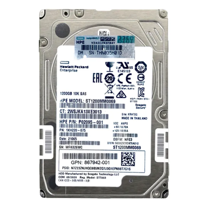 HP 867942-001 | 1.2TB 10000RPM 12Gb/s SAS 2.5-inch Hard Drive Refurbished - Hewlett-Packard (ou HP en abrégé) refurbished available on Gotodirect