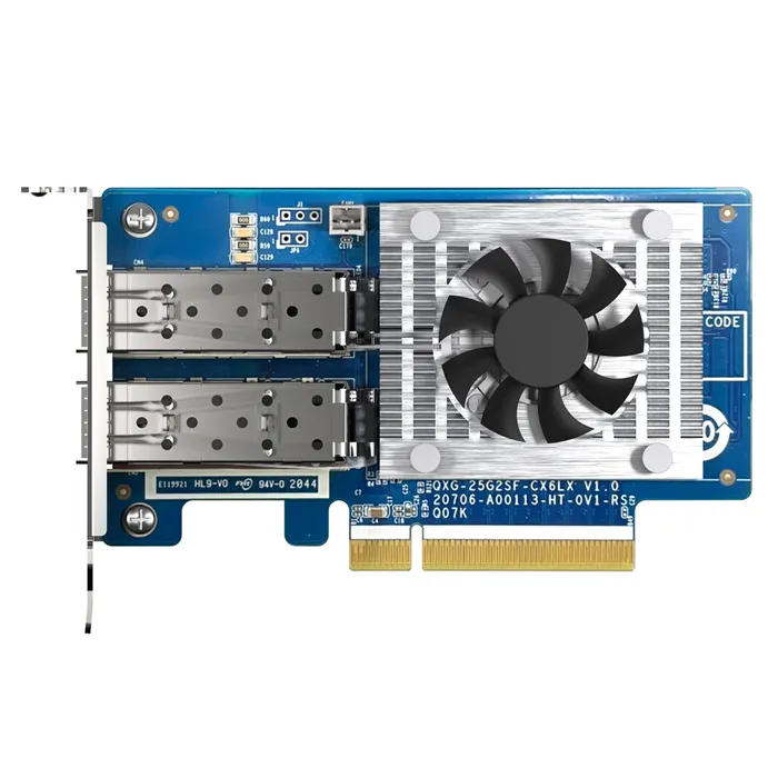 QNAP QXG-25G2SF-CX6 | Dual-Port 25GbE PCI Express 4.0 x8 Network Card Refurbished - QNAP refurbished available on Gotodirect