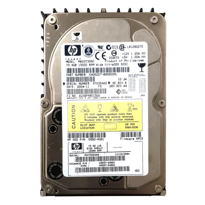 Fujitsu MAS3735NC | 73GB 15000RPM Ultra320 SCSI 80-Pin Hot-Pluggable 3.5-Inch Hard Drive Refurbished - Fujitsu refurbished available on Gotodirect