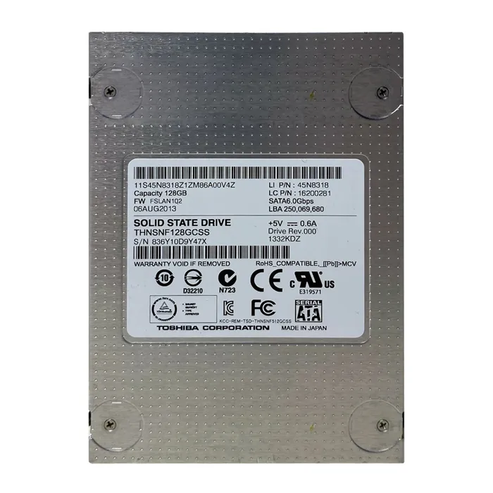 Toshiba THNSNF128GCSS | HG5 Series 128GB Multi-Level Cell SATA 6Gb/s 2.5-Inch Solid State Drive Refurbished - Toshiba refurbished available on Gotodirect