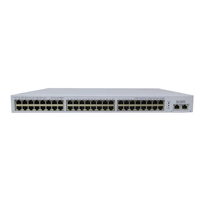 3Com 3C16476-US | 2250 Plus 48 x RJ-45 Ports 10/100Base-TX + 2 x SFP Ports + 2 x Dual Personality SFP Ports Layer 2 Managed Rack-mountable Fast Ethernet Network Switch Refurbished -  refurbished available on Gotodirect