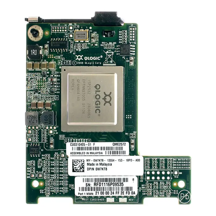 Dell MPW51 | QME2572 Dual Port Fibre Channel 8Gb/s Mezzanine Host Bus Adapter Refurbished - Dell refurbished available on Gotodirect