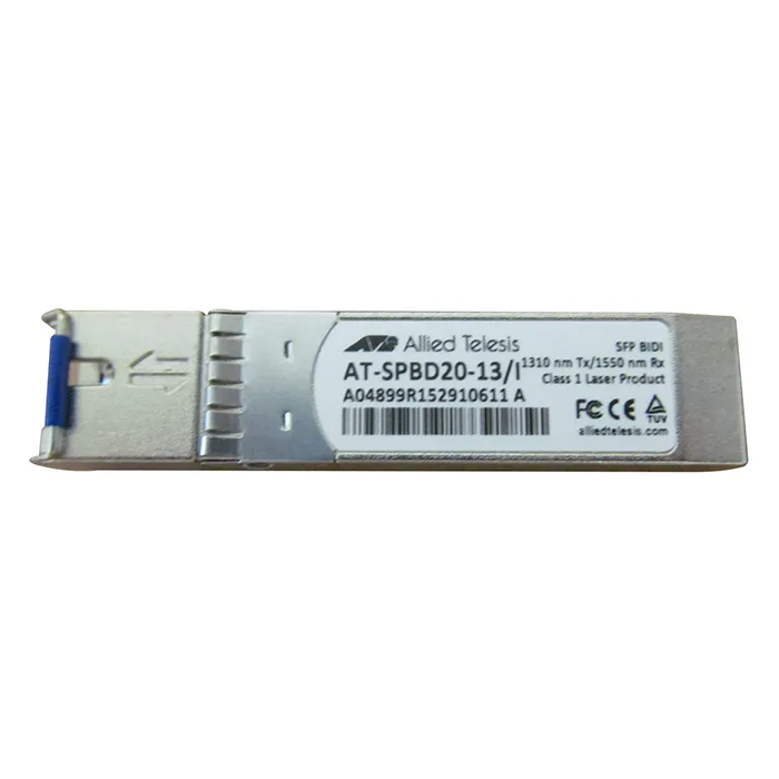Buy Allied Telesis AT-SPBD20-13/I | 1Gb/s Single-mode Fiber 20km SC Connector 1310nm TX/ 1550nm RX SFP Transceiver Module Refurbished - $203.55 Allied Telesis AT-SPBD20-13/I | 1Gb/s Single-mode Fiber 20km SC Connector 1310nm TX/ 1550nm RX SFP Transceiver Module Refurbished - refurbished available on Gotodirect