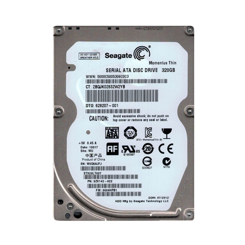 HP 628207-001 | 320GB 7200RPM SATA 3Gb/s 16MB Cache 2.5-inch Hard Drive Refurbished - Hewlett-Packard (ou HP en abrégé) refurbished available on Gotodirect