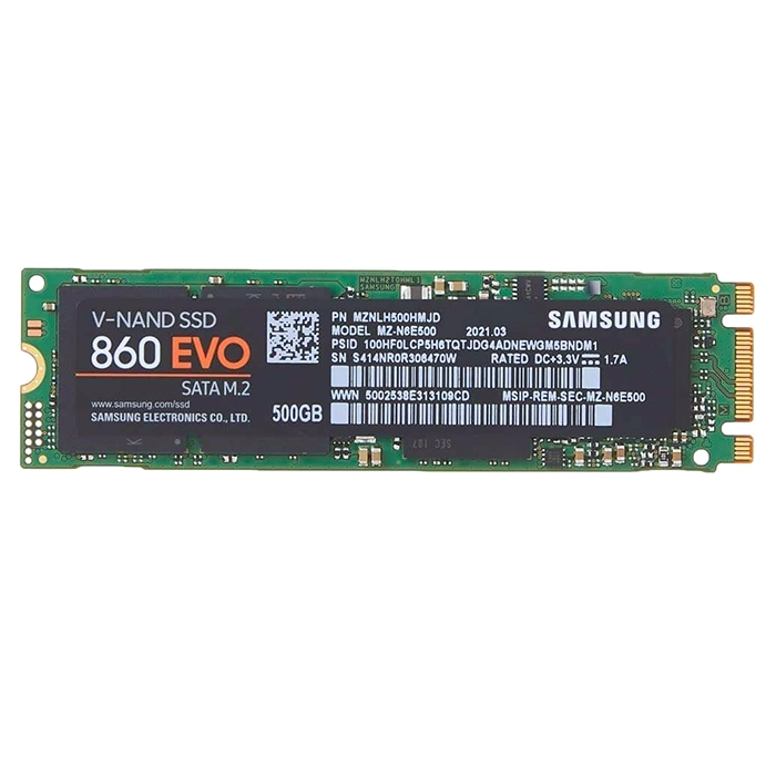 Samsung MZNLH500HMJD | 860 EVO Series 500GB M.2 2280 6GB/s SATA 512MB Cache V-NAND 3bit MLC Solid State Drive Refurbished - Samsung refurbished available on Gotodirect