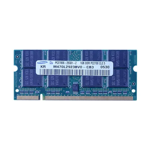 Samsung M470L2923BV0-CB3 | 1GB DDR-333MHz PC2700 Non-ECC Unbuffered SODIMM CL2.5 2Rx8 2.5V 200-Pin Memory Module Refurbished - Samsung refurbished available on Gotodirect