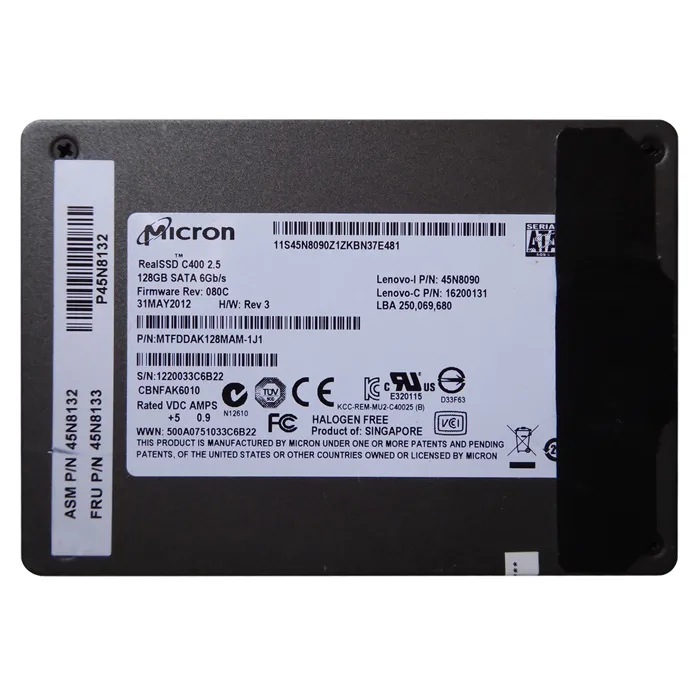 Lenovo 45N8132 | 128GB Multi-Level Cell SATA 6Gb/s 2.5-Inch Solid State Drive Refurbished - Lenovo refurbished available on Gotodirect