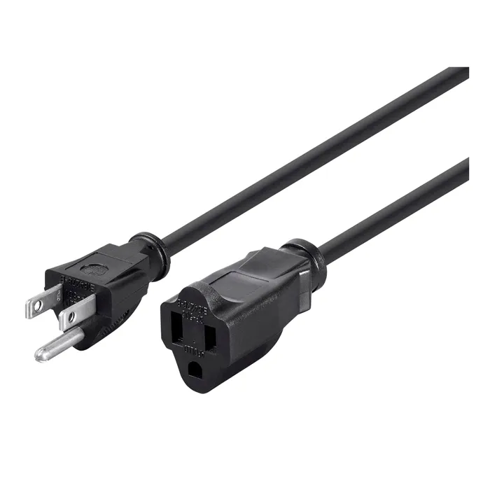Monoprice 5301 | Extension Cord NEMA 5-15P to NEMA 5-15R 16AWG 13A/1625W 3-Prong Black 15ft Refurbished -  refurbished available on Gotodirect
