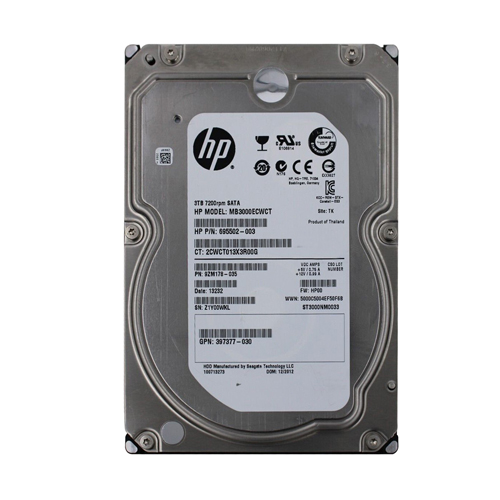 HP MB3000ECWCT | 3TB 7200RPM SATA 3Gb/s 3.5-Inch Midline Hard Drive Refurbished - Hewlett-Packard (ou HP en abrégé) refurbished available on Gotodirect