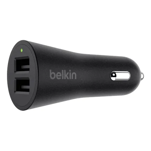 Belkin F8M930BTBLK | BOOSTUP 24-Watts 4800mA 2-Port USB Type-A Car Charger Refurbished - Belkin refurbished available on Gotodirect