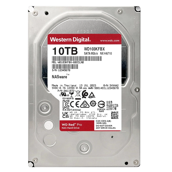 Western Digital WD103KFBX | Red Pro Air 10TB 3.5-inch 6GB/s SATA 7200RPM 512MB Cache NAS Hard Drive Refurbished - Western Digital refurbished available on Gotodirect