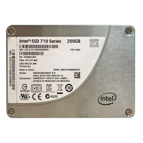 Intel SSDSA2BZ200G3 | 710 200GB Multi-Level Cell SATA 3Gb/s 2.5-Inch Solid State Drive Refurbished - Intel refurbished available on Gotodirect