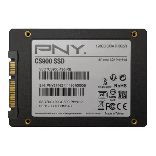 PNY SSD7CS900-120-RB | CS900 Series 120GB Triple-Level Cell SATA 6Gb/s 2.5-inch Solid State Drive Refurbished - PNY refurbished available on Gotodirect