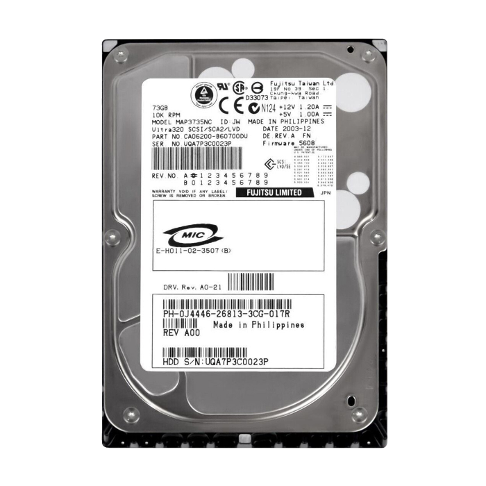 Dell 0J4446 | 73GB 10000RPM Ultra320 SCSI 8MB Cache 80-Pin 3.5-Inch Hard Drive Refurbished - Dell refurbished available on Gotodirect