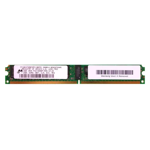 Micron MT18HVF25672PY-667E1 | 2GB DDR2-667MHz PC2-5300 ECC Registered VLP RDIMM CL5 1Rx4 1.8V 240-Pin Memory Module Refurbished -  refurbished available on Gotodirect