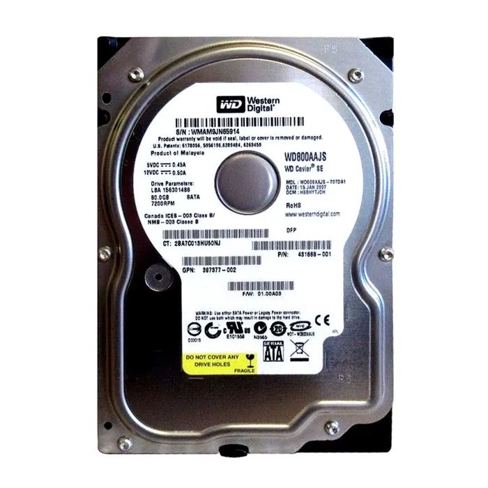 HP 431688-001 | 80GB 7200RPM SATA 1.5Gb/s NHP LFF 3.5-inch Hard Drive for ProLiant Servers Refurbished - Hewlett-Packard (ou HP en abrégé) refurbished available on Gotodirect