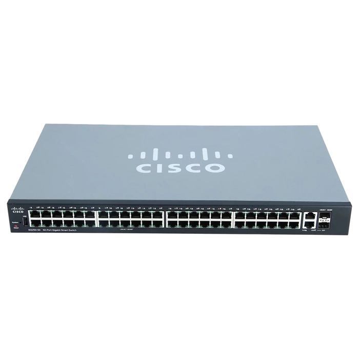 Buy Cisco SG250-50-K9 | Small Business 250 Series SG250-50 48 x Ports 10/100/1000Base-T + 2 x Combo Gigabit SFP Layer 3 Managed Rack-mountable Gigabit Ethernet Network Switch Refurbished - $809.98 Cisco SG250-50-K9 | Small Business 250 Series SG250-50 48 x Ports 10/100/1000Base-T + 2 x Combo Gigabit SFP Layer 3 Managed Rack-mountable Gigabit Ethernet Network Switch Refurbished - Cisco Systems Inc. refurbished available on Gotodirect
