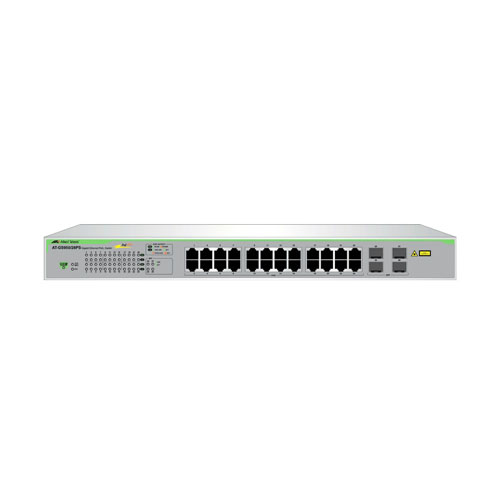 Allied Telesis AT-GS950/28PS-40 | GS950 Series 24 x Ports 1000Base-T PoE+ + 4 x Ports SFP Rack-mountable Layer 2 Managed Gigabit Ethernet WebSmart Network Switch Refurbished -  refurbished available on Gotodirect