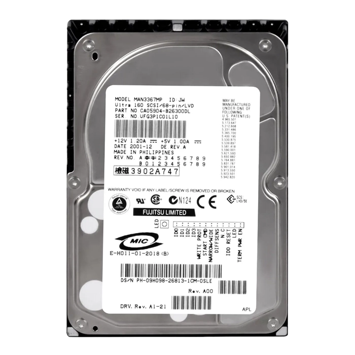 Dell 09H098 | 36GB 10000RPM Ultra320 SCSI 68-Pin 3.5-Inch Hard Drive Refurbished - Dell refurbished available on Gotodirect