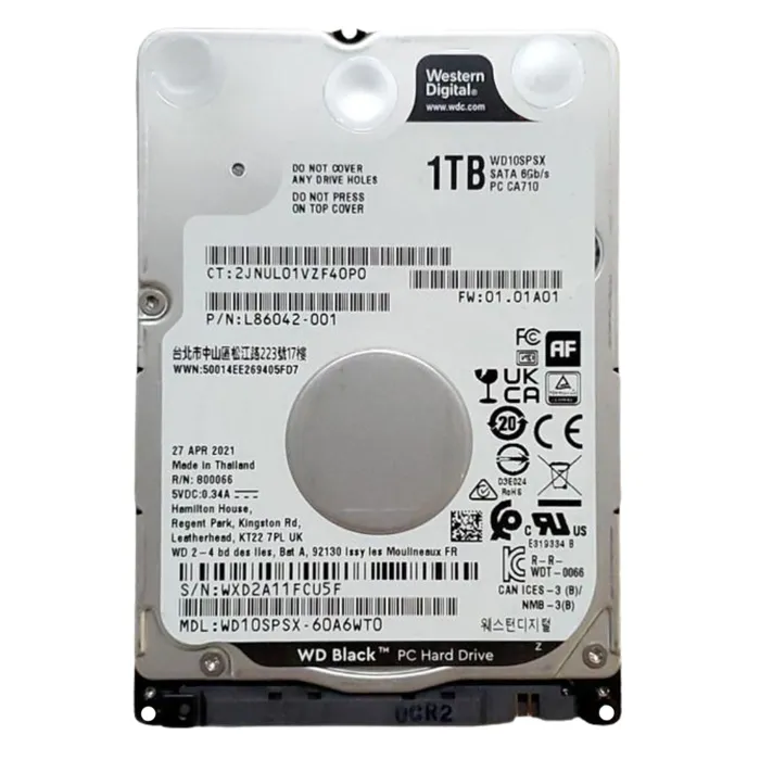 Western Digital WD10SPSX | Black 1TB 2.5-inch 6GB/s SATA 7200RPM 64MB Cache Laptop Hard Drive Refurbished - Western Digital refurbished available on Gotodirect