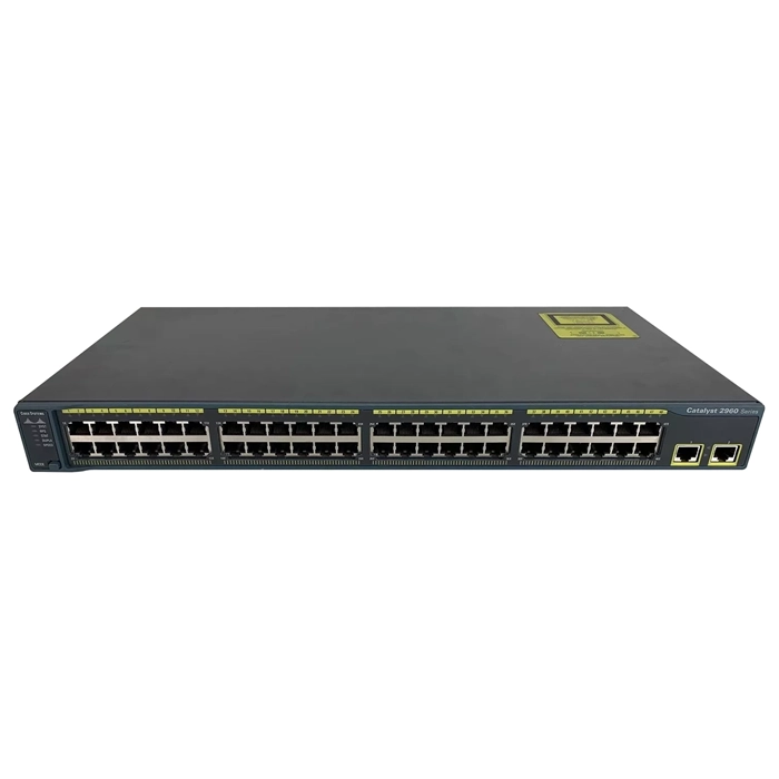 Cisco WS-C2960-48TT-S | Catalyst 2960 Series 2960-48TT 48 x RJ-45 Ports 10/100Base-TX + 2 x Gigabit Uplink Layer 2 Managed 1U Rack-mountable Fast Ethernet Network Switch Refurbished - Cisco Systems Inc. refurbished available on Gotodirect