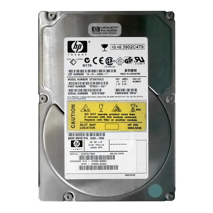 HP A7835-69001 | 36.4GB 10000RPM Ultra320 SCSI Hot Swappable LVD 80-Pin 3.5-Inch Hard Drive for RX2600 Server Refurbished - Hewlett-Packard (ou HP en abrégé) refurbished available on Gotodirect