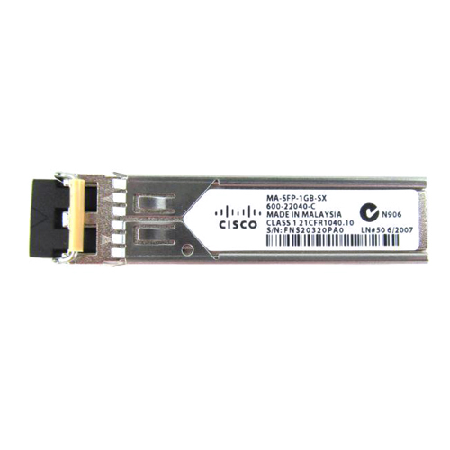 Cisco MA-SFP-1GB-SX | 1Gb/s 1000Base-SX Multi-Mode Fibre 850nm 550m Duplex LC Connector SFP (mini-GBIC) Transceiver Module Refurbished - Cisco Systems Inc. refurbished available on Gotodirect