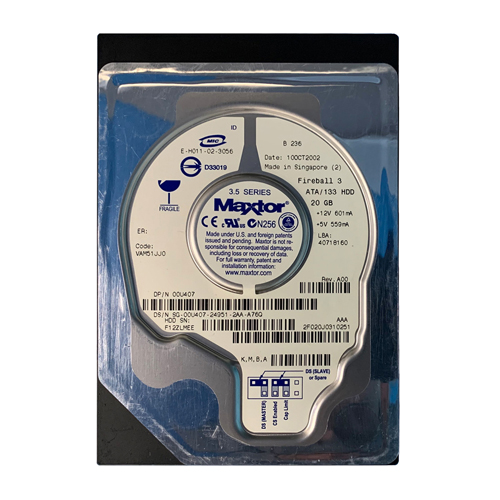 Dell 0U407 | 20GB 5400RPM IDE Ultra ATA/100 (ATA-6) 2MB Cache 3.5-Inch Hard Drive Refurbished - Dell refurbished available on Gotodirect