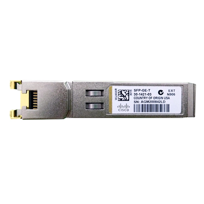 Cisco SFP-GE-T= | 1Gb/s 1000Base-T Copper 100m RJ-45 Connector SFP Transceiver Module Refurbished - Cisco Systems Inc. refurbished available on Gotodirect