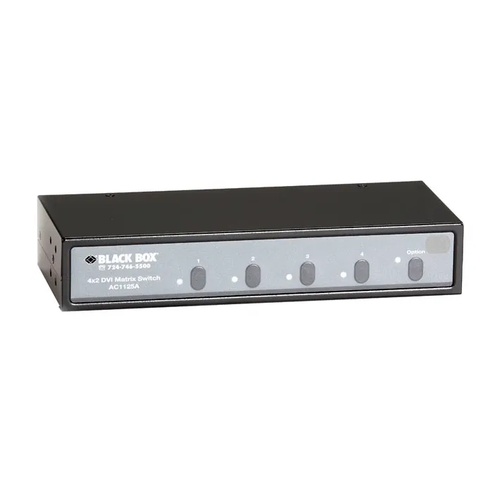Black Box AC1125A | NIB-4x2 DVI Matrix Switch with Audio and RS-232 Control Refurbished -  refurbished available on Gotodirect
