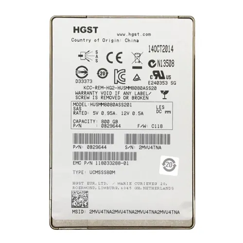 HGST HUSMM8080ASS201 | Ultrastar SSD800MM Series 800GB Multi-Level Cell SAS 12Gb/s Mainstream Endurance (TCG Encryption) 2.5-Inch Solid State Drive Refurbished - HGST (a subsidiary of Western Digital) refurbished available on Gotodirect