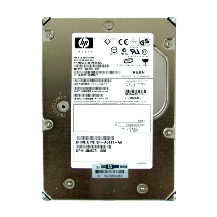 HP BF1468A4CC | 146GB 15000RPM Ultra 320 SCSI 3.5-Inch 8MB Cache Hot Swap Hard Drive Refurbished - Hewlett-Packard (ou HP en abrégé) refurbished available on Gotodirect