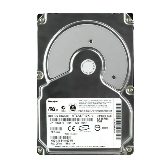 Maxtor 8B073J004075F | Atlas 10K V 73.5GB 10000RPM Ultra320 SCSI 8MB Cache 80-Pin 3.5-Inch Hard Drive Refurbished -  refurbished available on Gotodirect