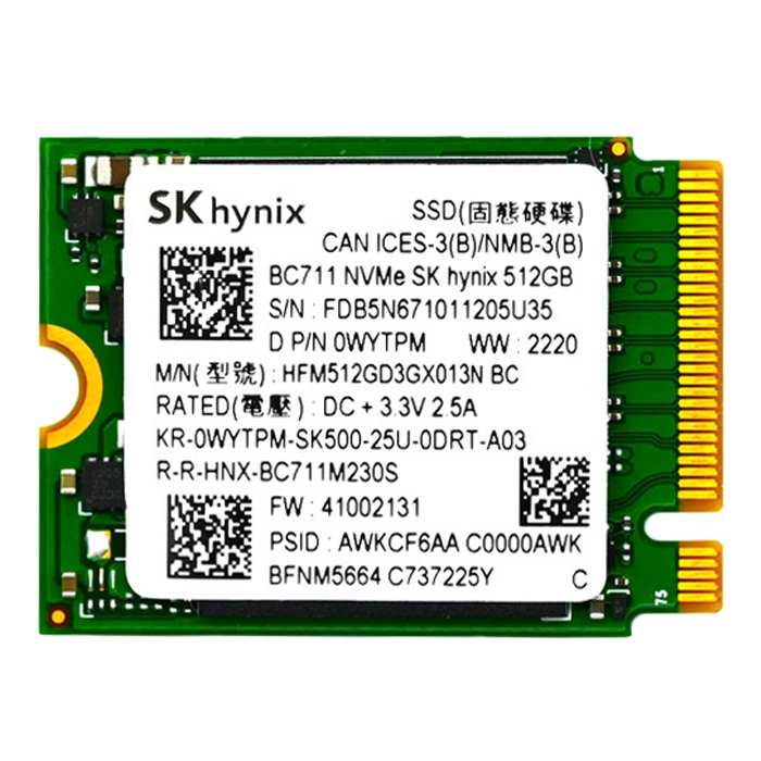 Hynix HFM512GD3GX013N | 512GB NVMe M.2 2230 PCIe Internal Solid State Drive Refurbished -  refurbished available on Gotodirect