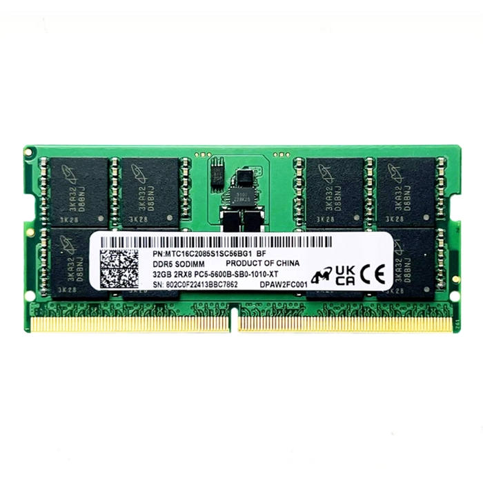Micron MTC16C2085S1SC56BG1 | 32GB DDR5-5600MHz Non-ECC Unbuffered CL46 262-Pin SODIMM 1.1V 2Rx8 Memory Module Refurbished -  refurbished available on Gotodirect