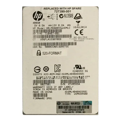 HGST 0B27501 | 400GB Multi-Level Cell SAS 6Gb/s 2.5-Inch Solid State Drive Refurbished - HGST (a subsidiary of Western Digital) refurbished available on Gotodirect