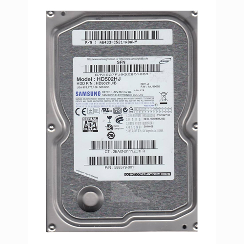 HP 588579-001 | 500GB 7200RPM SATA 3Gb/s 16MB Cache 3.5-inch Hard Drive Refurbished - Hewlett-Packard (ou HP en abrégé) refurbished available on Gotodirect