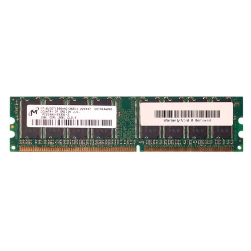 Buy Micron MT16VDDT12864AG-265D1 | 1GB DDR-266MHz PC-2100 Non-ECC Unbuffered UDIMM CL2.5 2Rx8 2.5V 184-Pin Memory Module Refurbished - $111.89 Micron MT16VDDT12864AG-265D1 | 1GB DDR-266MHz PC-2100 Non-ECC Unbuffered UDIMM CL2.5 2Rx8 2.5V 184-Pin Memory Module Refurbished - refurbished available on Gotodirect
