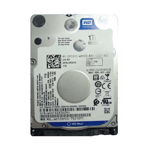 Dell PCXYC | 1TB 5400RPM SATA 6Gb/s 16MB Cache 2.5-Inch Hard Drive Refurbished - Dell refurbished available on Gotodirect