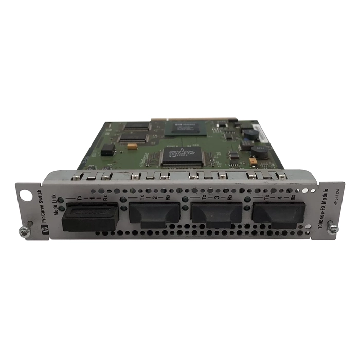 HP J4112-61001 | ProCurve Switch 4-Ports SC Fast Ethernet 10/100Base-FX Switch Expansion Module Refurbished - Hewlett-Packard (ou HP en abrégé) refurbished available on Gotodirect