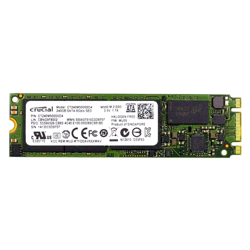 Crucial CT240M500SSD4 | M500 240GB Multi-Level Cell SATA 6Gb/s M.2 2280 Solid State Drive Refurbished - Crucial refurbished available on Gotodirect