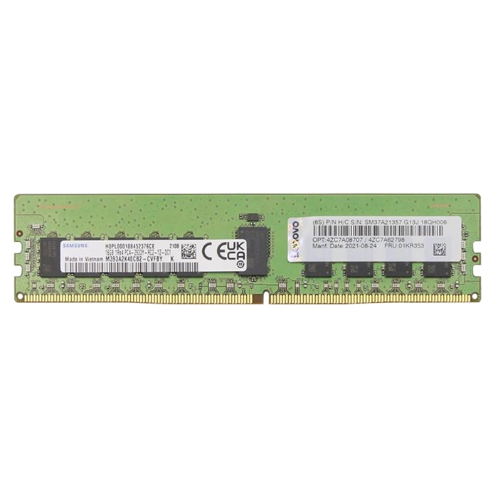 Lenovo 01KR353 | 16GB DDR4-2933MHz PC4-23400 ECC Registered RDIMM CL21 1Rx4 1.2V 288-Pin Memory Module Refurbished - Lenovo refurbished available on Gotodirect