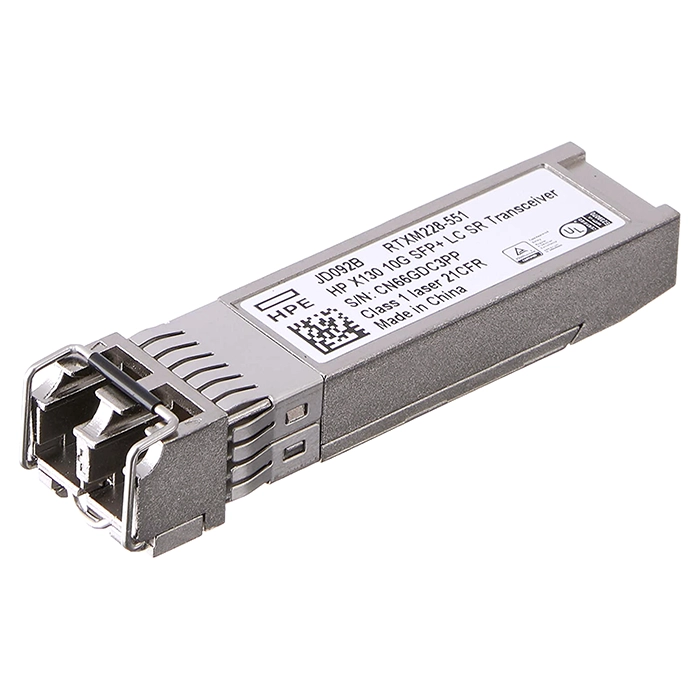 HP JD092B#ABA | ProCurve X130 10Gb/s 10GBase-SR Multi-Mode Fibre 850nm 300m Duplex LC Connector SFP+ Transceiver Module Refurbished - Hewlett-Packard (ou HP en abrégé) refurbished available on Gotodirect