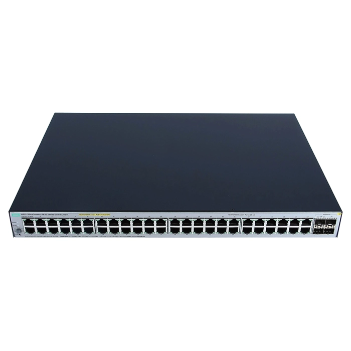 HP J9984A | OfficeConnect 1820 Series 1820-48G-PoE+ (370W) 24 x 10/100/1000Base-T RJ-45 PoE+ and 24 x 10/100/1000Base-T RJ-45 and 4 x SFP (mini-GBIC) Ports Layer 2 Managed Gigabit Ethernet Network Switch Refurbished - Hewlett-Packard (ou HP en abrégé) refurbished available on Gotodirect