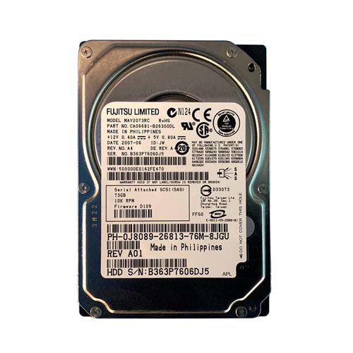 Dell 0J8089 | 73GB 10000RPM SAS 3Gb/s 16MB Cache 2.5-Inch Hard Drive Refurbished - Dell refurbished available on Gotodirect