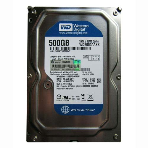 HP 680923-001 | 500GB 7200RPM SATA 6Gb/s 16MB Cache 3.5-inch Hard Drive Refurbished - Hewlett-Packard (ou HP en abrégé) refurbished available on Gotodirect